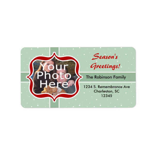 Retro Mint Address Label (Front)