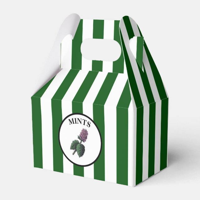 Retro Mint Favour Box (Front Side)