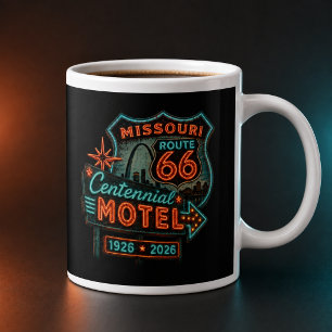 Retro Missouri Route 66 Coffee Large Coffee Mug