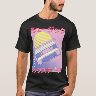 Retro Mix Tape 80s Vaporwave Aesthetic Japanese Ot T-Shirt