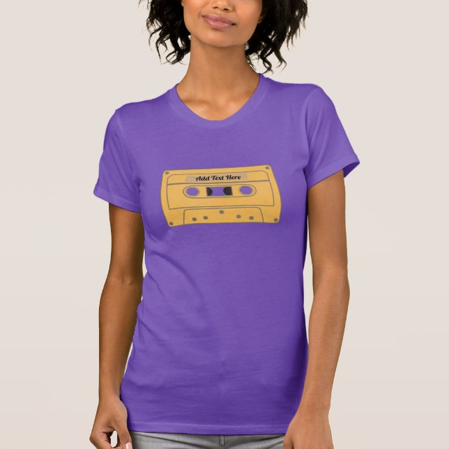 Retro Mix Tape. Personalised T-Shirt (Front)