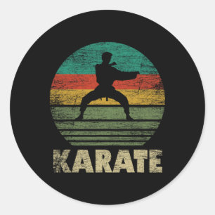 Retro Mixed Martial Arts - Vintage Mma Karate Classic Round Sticker