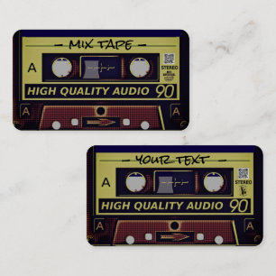 Retro Mixtape Business Card