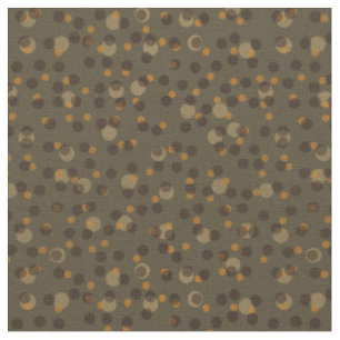 Retro Mocha Latte 1970s Bubble Dream Fabric