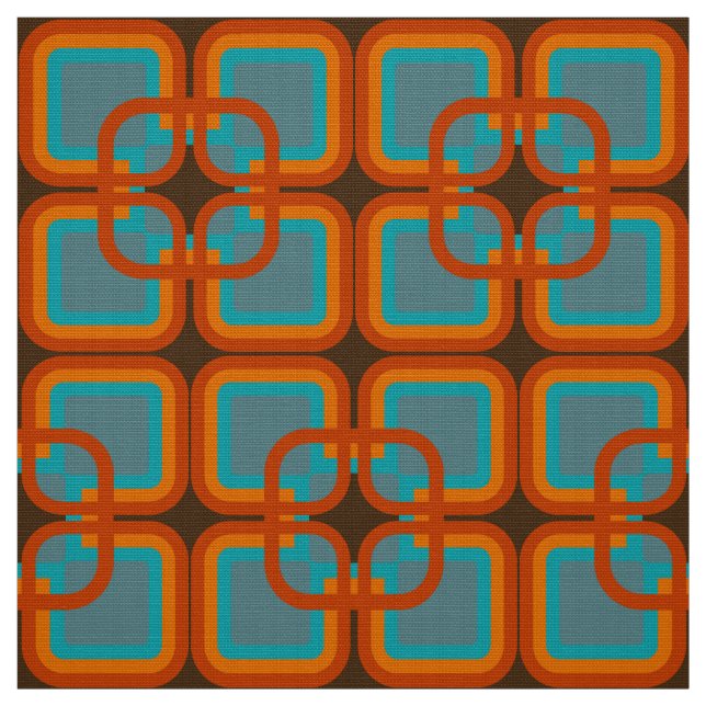 retro mod 60s 70s fabric pattern (Swatch)