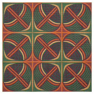 retro mod 60s 70s fabric pattern