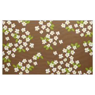retro mod 60s 70s flower fabric pattern