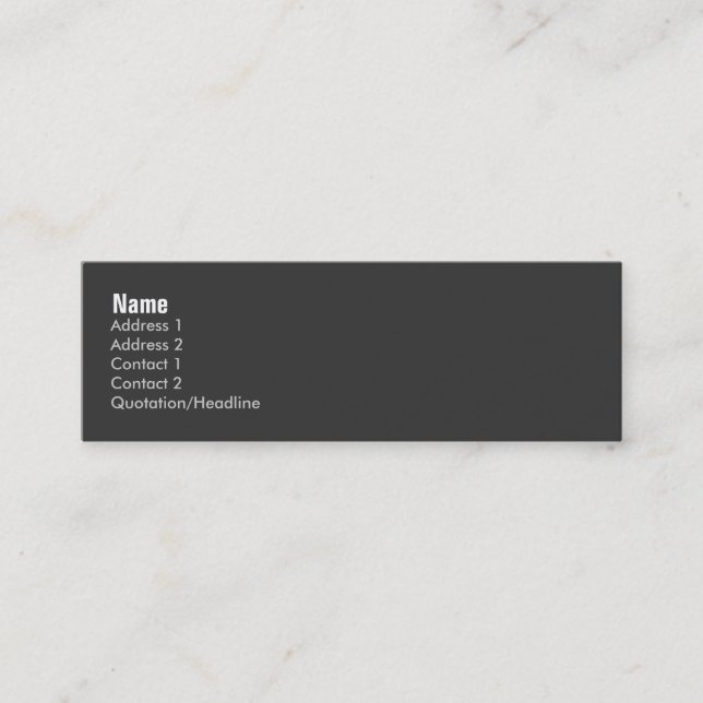 Retro-Mod Abstract Profile Card (Front)