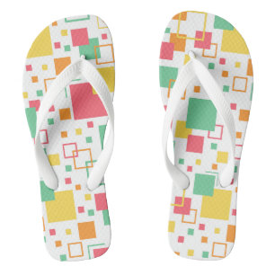 Retro Mod Citrus Flip Flops