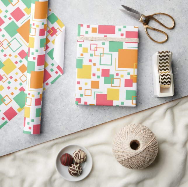 Retro Mod Citrus Wrapping Paper (Crafts)