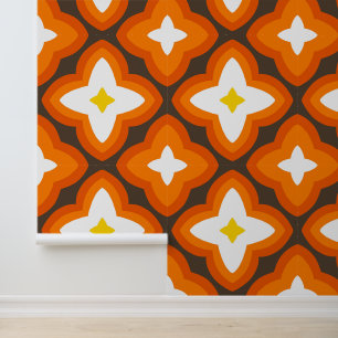 Retro mod colour wallpaper