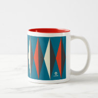 Retro Mod Diamond Pattern (Red/White/Blue/Black)