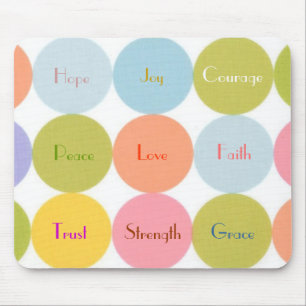 Retro Mod Dots MOUSE PAD