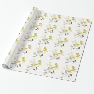 Retro Mod Eames DKR Chair Pattern Wrapping Paper