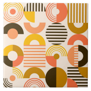 Retro Mod  Fantastic Shapes Tile