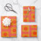 Retro Mod Flower Pattern in Orange 