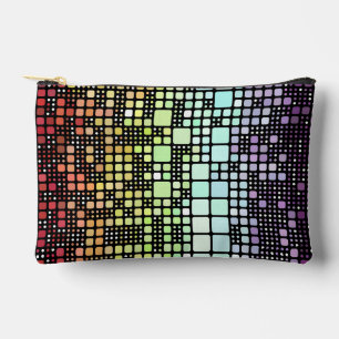Retro Mod Geometric Groovy Funky Neurogender Pride Accessory Pouch