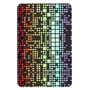 Retro Mod Geometric Groovy Funky Neurogender Pride Magnet