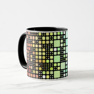 Retro Mod Geometric Groovy Funky Neurogender Pride Mug