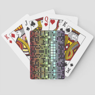 Retro Mod Geometric Groovy Funky Neurogender Pride Playing Cards