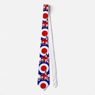Retro Mod Scooter Boy UK Tie