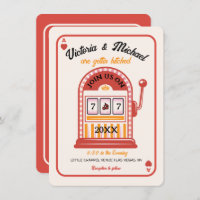 Retro Mod Slot Machine Wedding