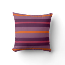 Retro Mod Stripes Orange Purple Raspberry Mauve