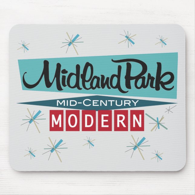 Retro Modern 1958 Mousepad (Front)