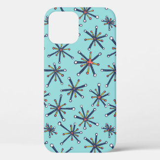 Retro Modern Abstract Biology Pattern iPhone 12 Pro Case
