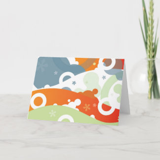 Retro-Modern Abstract Card