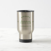Retro Modern Bachelorette Green Personalised