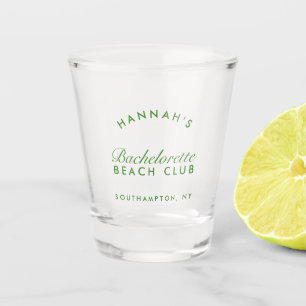 Retro Modern Bachelorette Weekend Party Favour Shot Glass