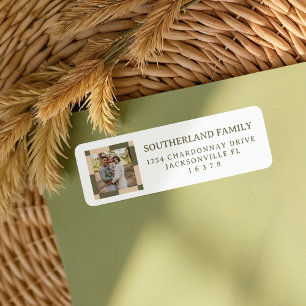 Retro Modern Chequered Pattern Family Photo