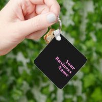Retro-modern Editable Text | Black & Pink