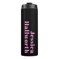 Retro-modern Editable Text | Black & Pink