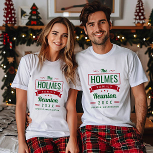 Retro Modern Family Reunion Logo T-Shirt