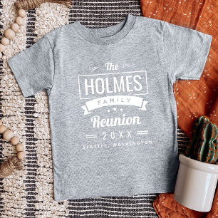 Retro Modern Family Reunion Logo T-Shirt