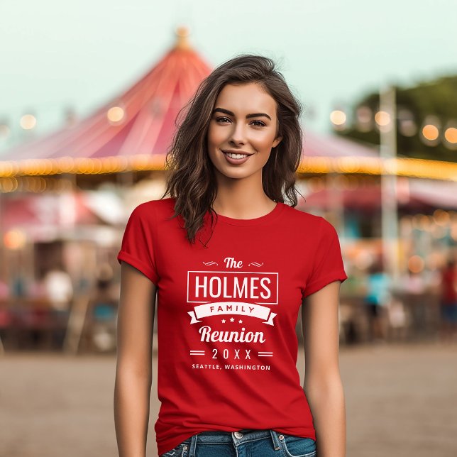 Retro Modern Family Reunion Logo T-Shirt (Creator Uploaded)