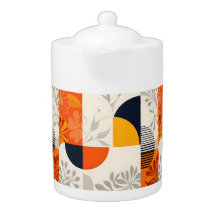 Retro Modern Geometric with Floral Elements
