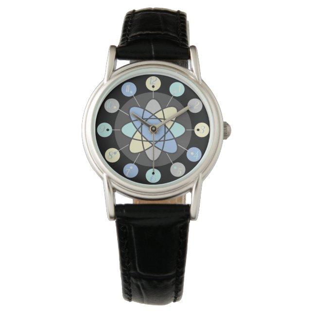 Retro Modern Mid Century Atomic Model Starburst Watch (Front)