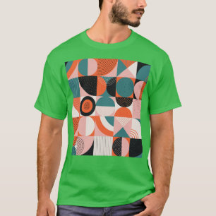 Retro Modern MidCentury Geometric Pattern T-Shirt