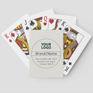 Retro modern off-white design playing cards