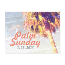 Retro Modern Palm Sunday in Orange