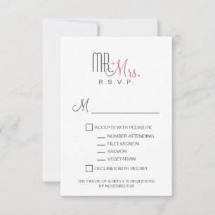 Retro Modern RSVP Card