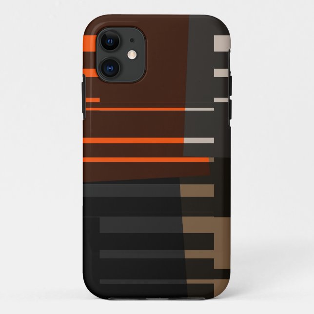 Retro modern stripes graphic design Case-Mate iPhone case (Back)