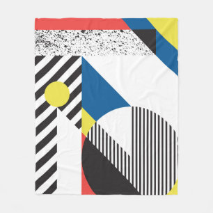Retro Modern Style Background Design Fleece Blanket