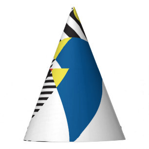 Retro Modern Style Background Design Party Hat
