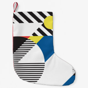 Retro Modern Style Background Design Small Christmas Stocking