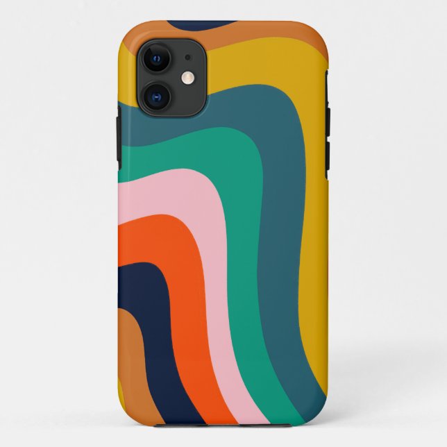 Retro modern swirl background Case-Mate iPhone case (Back)