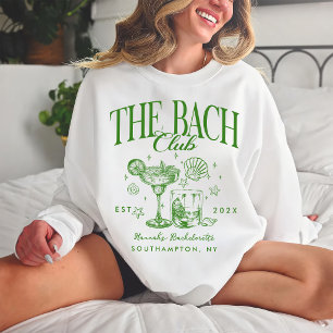 Retro Modern The Bach Club Bachelorette Party Sweatshirt